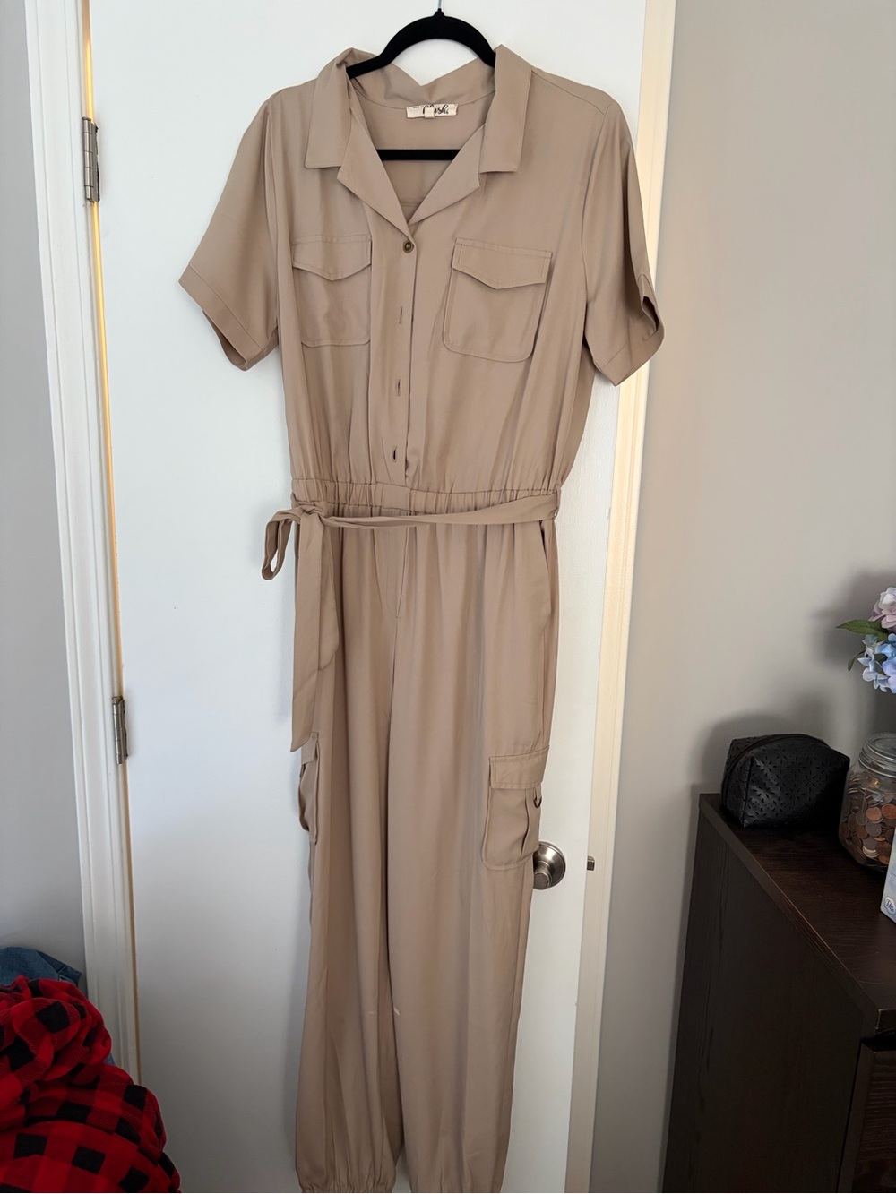 Blush Neutral Taupe Blouse with Subtle Beige Tone